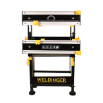 WELDINGER ALU-Werkbank 7-fach verstellbar neigbar Alu-Profilplatte (Werktisch)