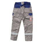 Schweißschutzkleidung Kombi Bundhose + Jacke Gr. 60_3XL Bizflame Ultra Graublau schwer entflammbar