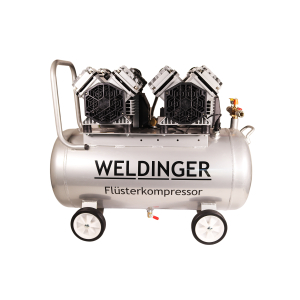 B-Ware  FK380 Alu pro WELDINGER Flüsterkompressor 3000 W 3-12 bar 50l Aluminiumtank Gewicht 32 kg