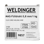 WELDINGER ME 1300 GASFLUX Fülldrahtschweißgerät im Koffer + Elektroden + 1kg Fülldraht + Stromdüsen + Fülldraht-Gasdüse