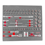 Ratschen Nußkasten-Einlage 1/4  3/8 1/2" 72-...