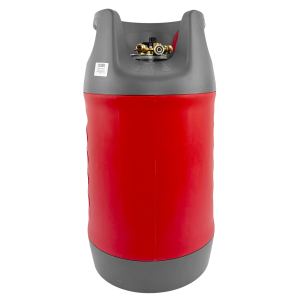 CAMPKO Komposit Gasflasche 14kg 24,4 l mit Multiventil 80% Füllstopp für Propan